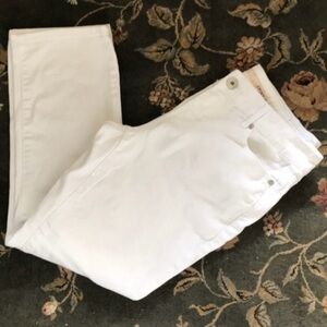 DKNY Women's White Ankle Jeans